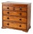 English Two-Tone Oak Chest of Drawers, 19th Century Country House Chest With Mahogany Crossbanding For Sale