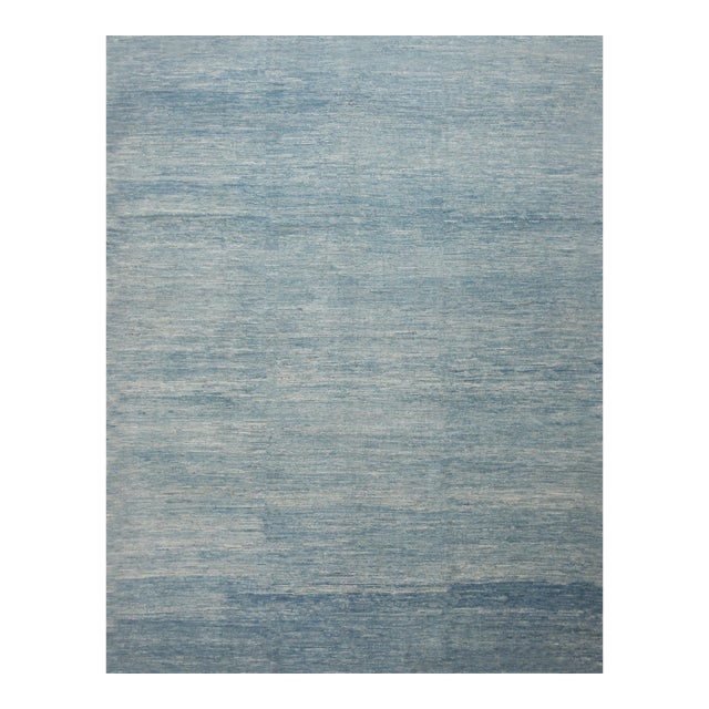 Blue Abstract Contemporary Rug For Sale