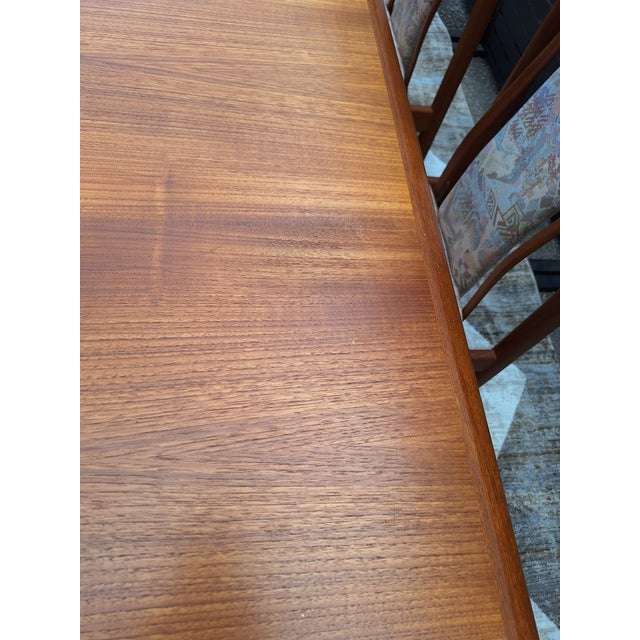 1960s MCM Danish Teak Table With Benny Linden Chairs For Sale - Image 9 of 14