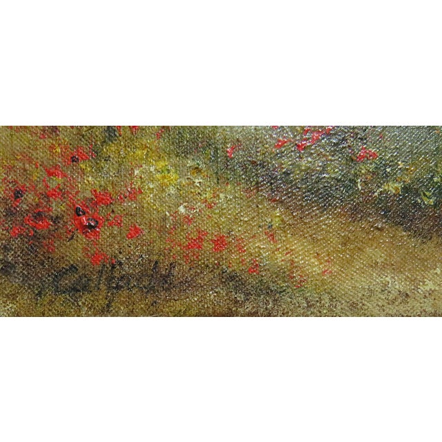 FREE SHIPPING ANYWHERE IN THE CONTINENTAL US! This is a vintage French Impressionist oil painting. Lovely ethereal lake...