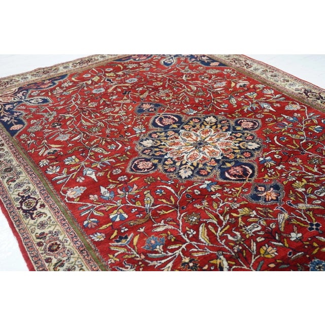Late 18th Century Late 18th Century Antique Bidjar Rug 4'9'' x 7'2'' For Sale - Image 5 of 9