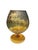 Mid-Century Empoli Stemmed Amber Glass Snifter Vase For Sale - Image 10 of 10