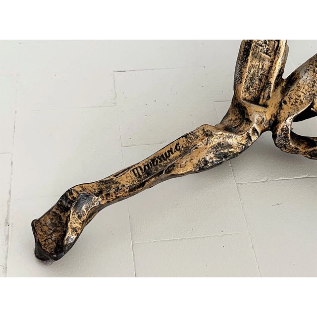 Mid-Century Modern Brutalist Trinidad Coffee Table in Bronze by Salvino Marsura, 1960 For Sale - Image 3 of 13