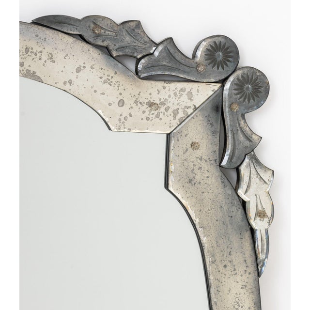 Modern Venetian Glass Mirror For Sale - Image 3 of 6