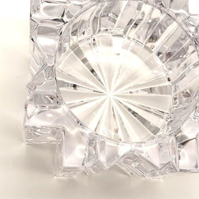 Heavy Crystal Trinket Dish or Ashtray For Sale In Portland, ME - Image 6 of 7