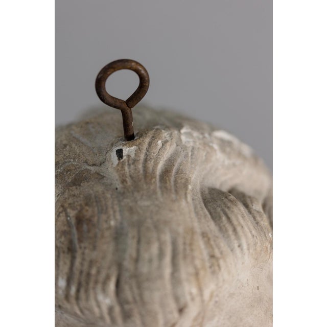 1960s Plaster Sculpture Depicting a Man's Head, 1960s For Sale - Image 5 of 6