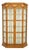 Neoclassical Style Fruitwood and Glass Vitrine For Sale