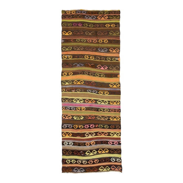 Vintage Turkish Kars Kilim Rug For Sale