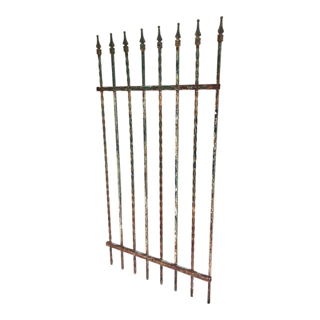 Vintage Wrought Iron Gate For Sale