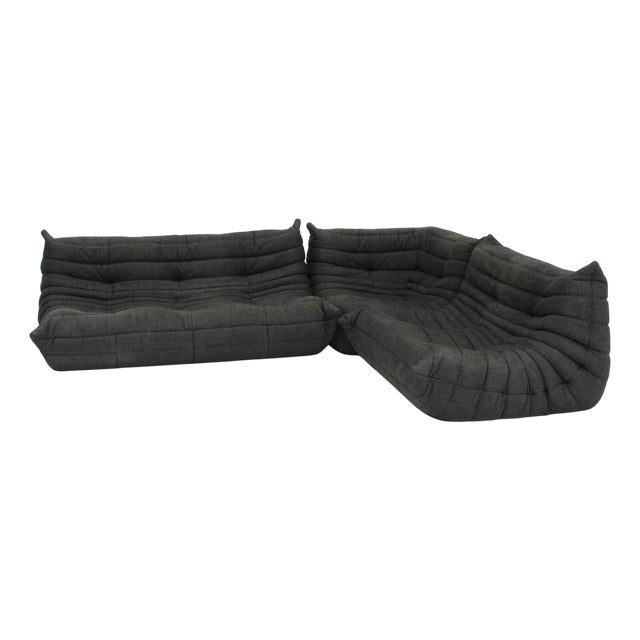 Togo Sofa Set by Michel Ducaroy for Ligne Roset, 1970s, Set of 3 For Sale