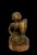 Figurative Late 19th Century Antique Wood Hand Carved Burmese Monk Figure With Gilding For Sale - Image 3 of 12