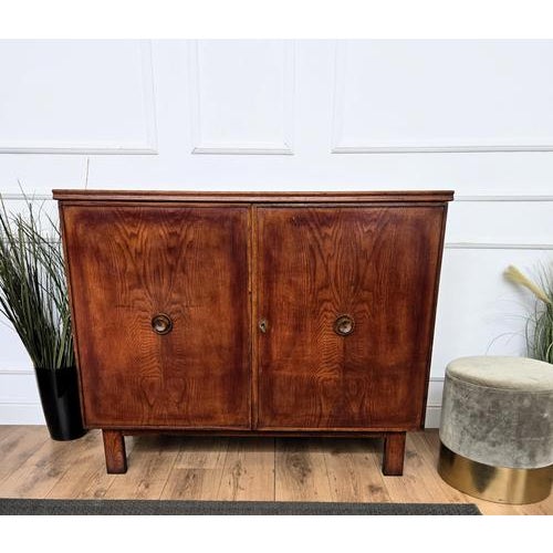 Mid-Century Modern Art Deco Italian Wooden Sideboard, 1970s For Sale - Image 9 of 10