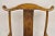 Chinoiserie Mid 20th Century Vintage Chinese Elm Wood Ming Yoke Back Lacquered Asian Scholars Arm Chair For Sale - Image 3 of 12