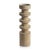 Contemporary Larache Carved Mango Wood Pillar Candle Holder, Large For Sale - Image 3 of 3