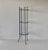Vintage Black Painted Metal Glass Three Tier Narrow Etagere Mid Century For Sale - Image 17 of 18
