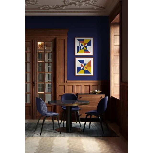 "Modern Nautical Blue Block B" Geometric Fine Art Print by Melinda Cox 24" X 24" For Sale - Image 4 of 6