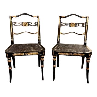 Pair of English Side Chairs For Sale