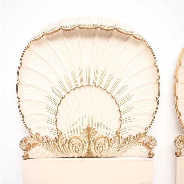 Vintage Venetian Grotto Style Headboards from Hille, 1930, Set of 2 For Sale - Image 3 of 11
