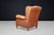 1960s Patinated Cognac Leather Wingback Lounge Chair, Netherlands, 1960s For Sale - Image 5 of 13