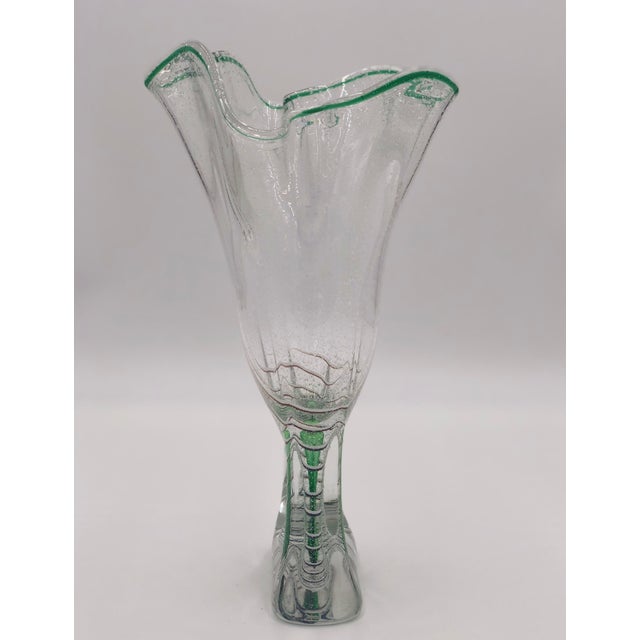 Crystal Adam Jablonski Art Glass Vase