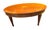 1980s 1980s Hekman Copley Place Mahogany and Yew Inlaid Oval Coffee Table For Sale - Image 5 of 14