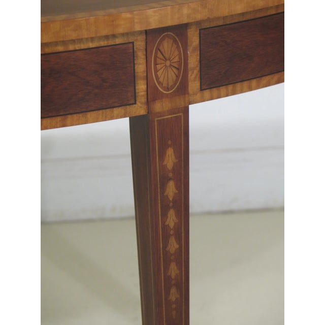 Henkel Harris Model 5724 Federal Mahogany Console Tables- A Pair For Sale In Philadelphia - Image 6 of 10