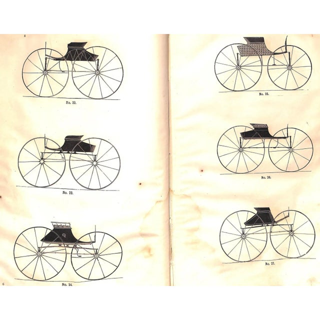 White "Carriage-Drafts Selected From New-York Coachmakers' Magazine" 1873 For Sale - Image 8 of 11