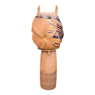 1970s Large Abstract Ceramic Sculpture by Yukio Onaga Japan For Sale