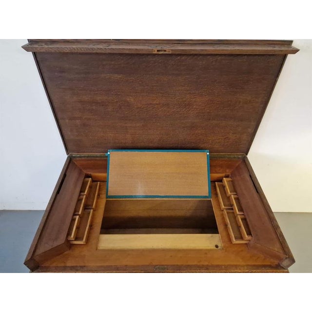 Wood French Gothic Style Desk For Sale - Image 7 of 11