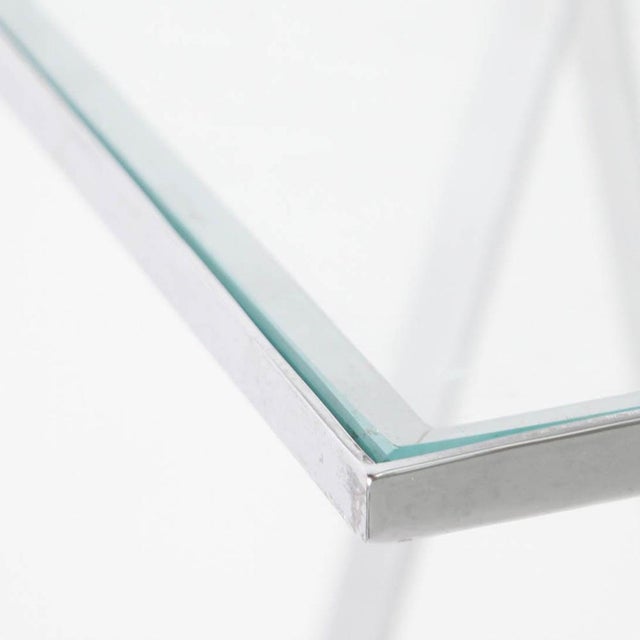 Stainless Steel Console Table, 1970s For Sale - Image 9 of 13