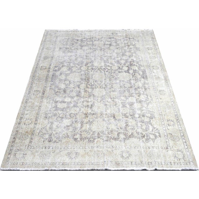 1960s Turkish Oushak Rug For Sale In Los Angeles - Image 6 of 6