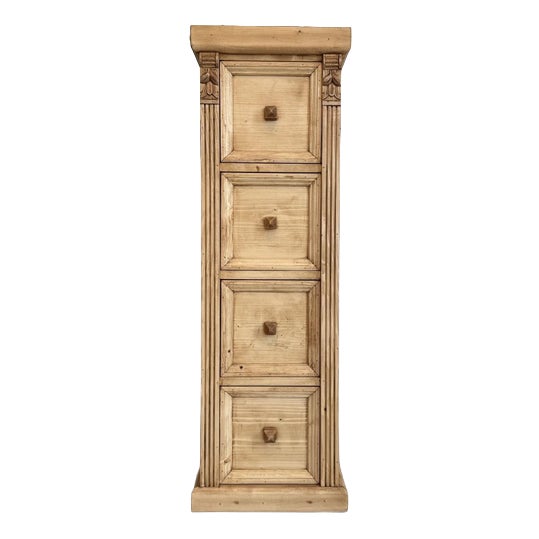 Rustic Chest of Drawers in Spruce Wood For Sale