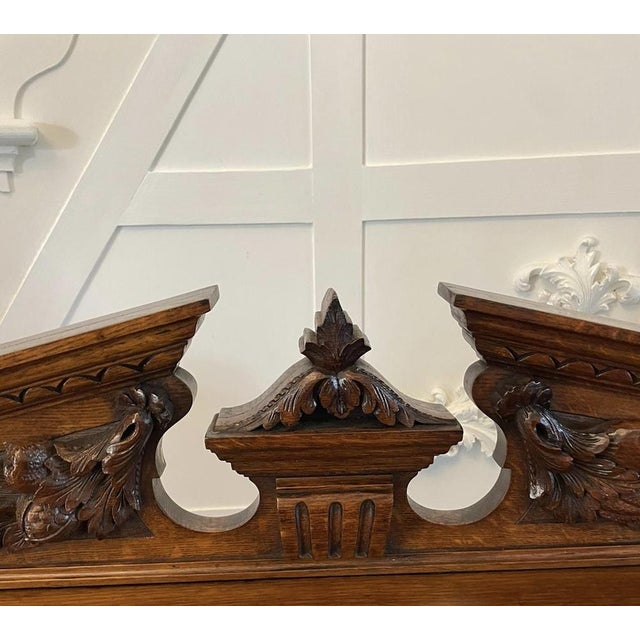 Antique Carved Oak Dumbwaiter, 1880 For Sale - Image 12 of 18