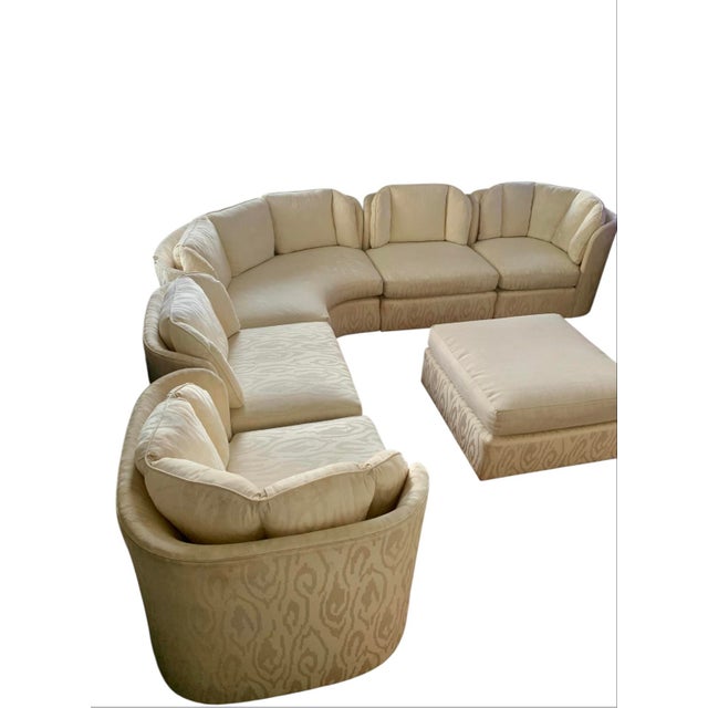 Henredon Vintage 1980s 6 Piece Henredon Folio 500 Modular Sectional Sofa For Sale - Image 4 of 12
