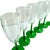 Vintage Luminarc Durand France Emerald Green Champagne Flute Wine Glasses- Set of 6 For Sale - Image 6 of 6