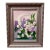 Contemporary Lilacs and Daisies Beautiful Floral Painting Framed and Signed For Sale