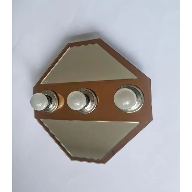 Mirror Wall Lamp from Fischer Leuchten, Germany, 1980s For Sale - Image 6 of 12