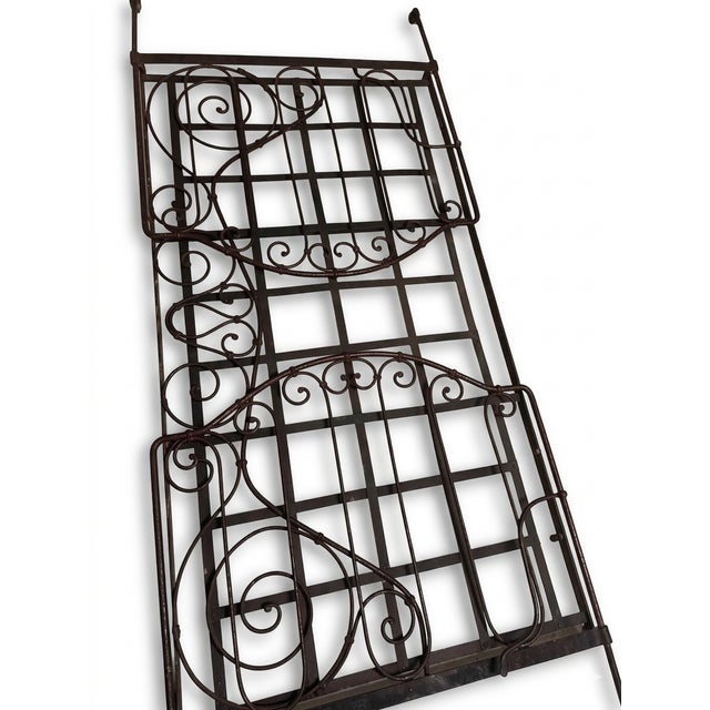 Campaign Authentic 19th Century French Wrought Iron Folding Campaign Daybed For Sale - Image 3 of 4