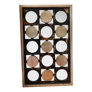 1970s Op Art Meets Industrial Mirror For Sale