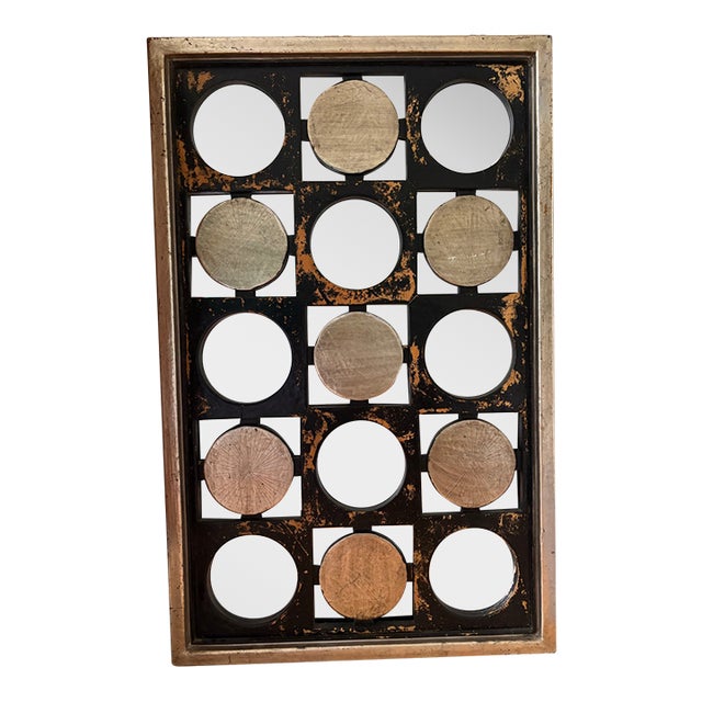 1970s Op Art Meets Industrial Mirror For Sale