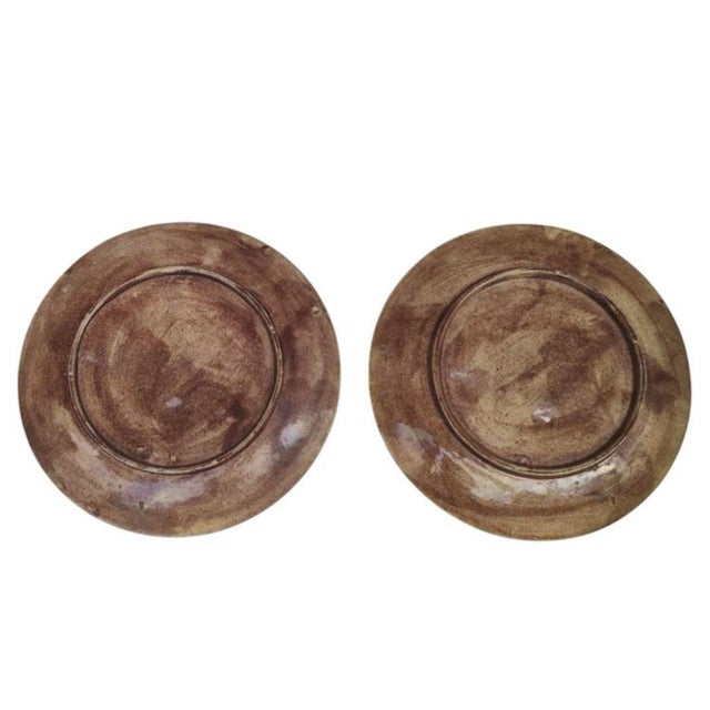 Ceramic Pair of 19th Century French Majolica Palissy Platters For Sale - Image 7 of 7