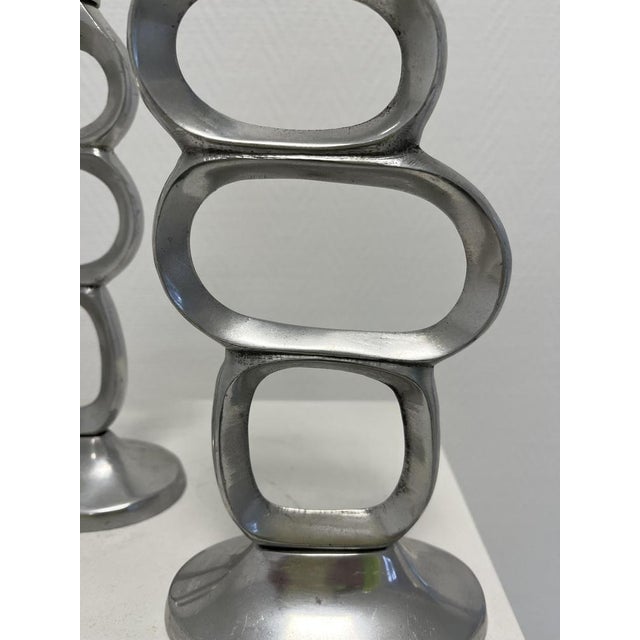 Brutalist Candlesticks by Matthew Hilton, 1980, Set of 2 For Sale - Image 9 of 15