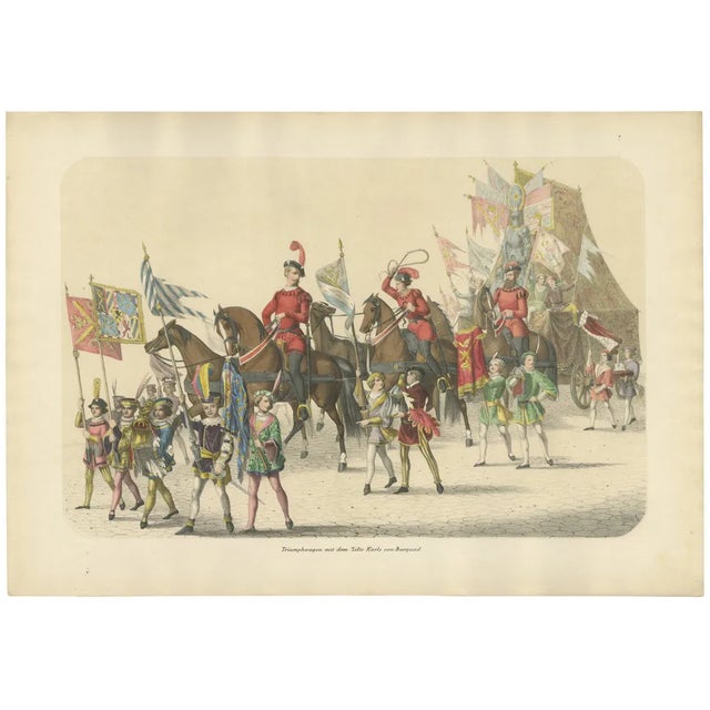Burgundian Triumph, The Grand Procession of Charles the Bold's Defeat, 1855, Print For Sale