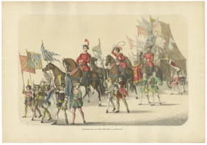 Burgundian Triumph, The Grand Procession of Charles the Bold's Defeat, 1855, Print