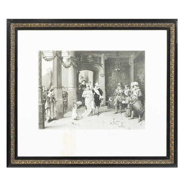 The Ladys Feast and A Panic, 19th Century, Engraving, Framed, Set of 2 For Sale - Image 5 of 8