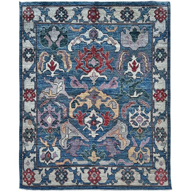 Traditional 8' X 9'8" Sultanabad Mahal Design Rug For Sale - Image 3 of 7