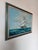Mid-Century Modern 1970s Vintage Sailing Ship Seascape Oil on Canvas Painting, Framed For Sale - Image 3 of 12