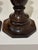Brown Antique English Oak Turned Candlesticks With Brass Candle Cups - A Pair For Sale - Image 8 of 13