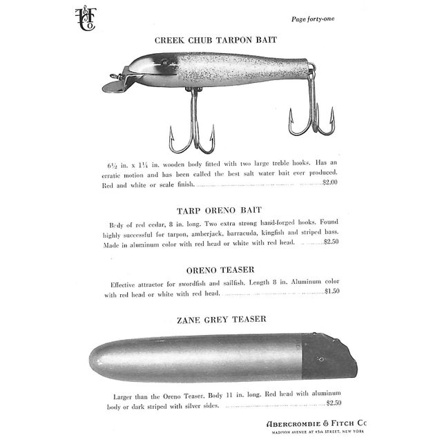 1930s Abercrombie & Fitch Salt Water Tackle 1938 Catalog For Sale - Image 5 of 13