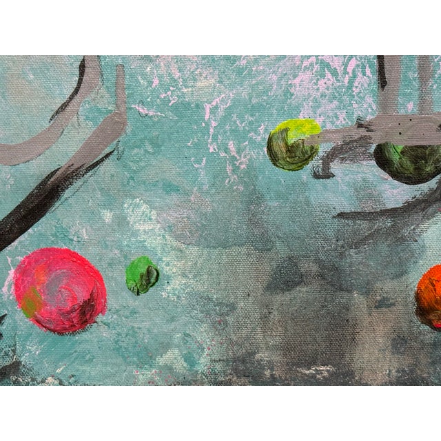 Paint Jazz Artwork With Fluorescent Accents, Artist Unknown For Sale - Image 7 of 12